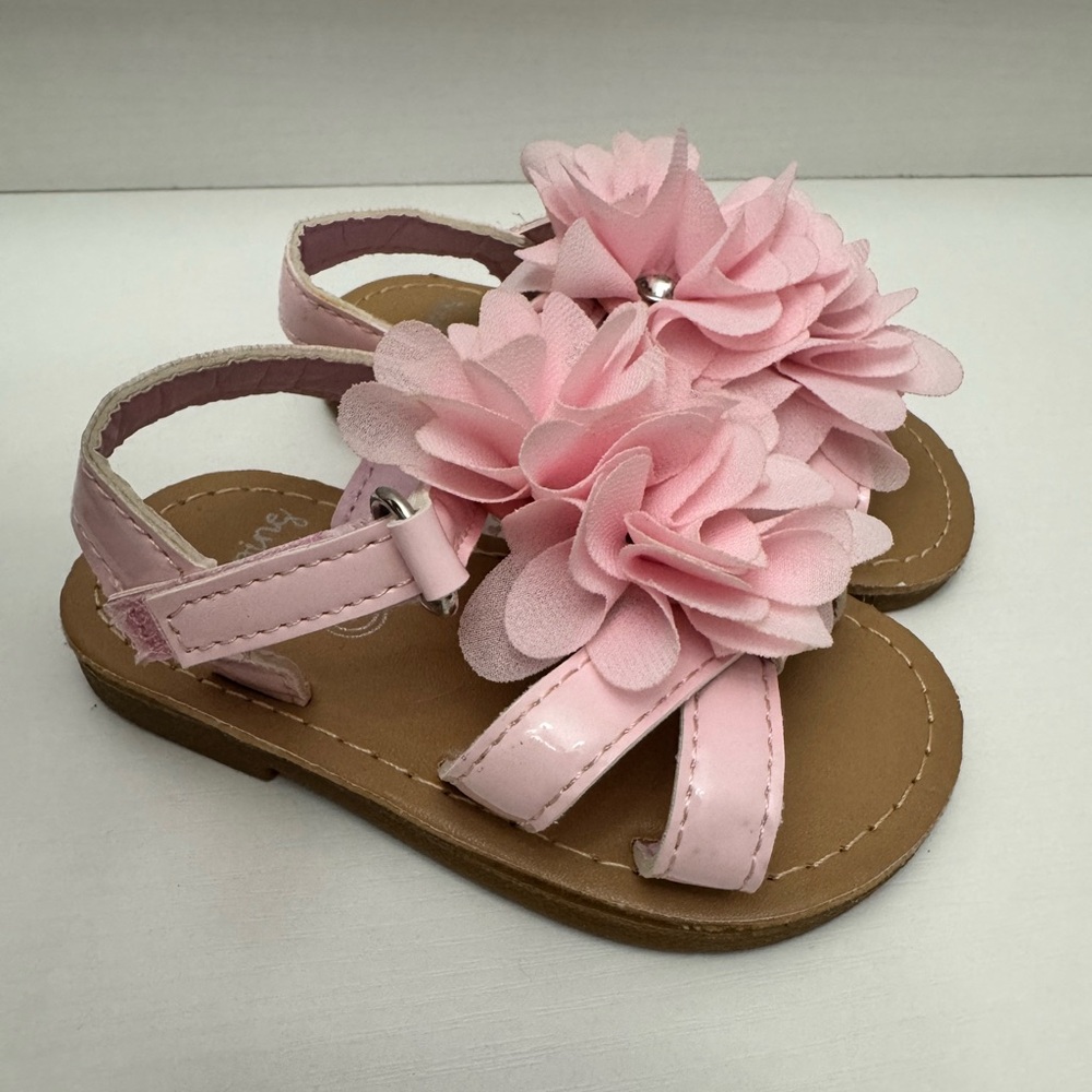 Pink Flower Toddler Sandals